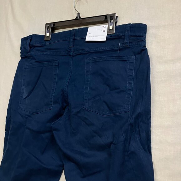 Goodfellow & Co Men's Size 34x30 Navy Blue 5-Pocket Slim Fit Soft Stretch Pants - Picture 11 of 14